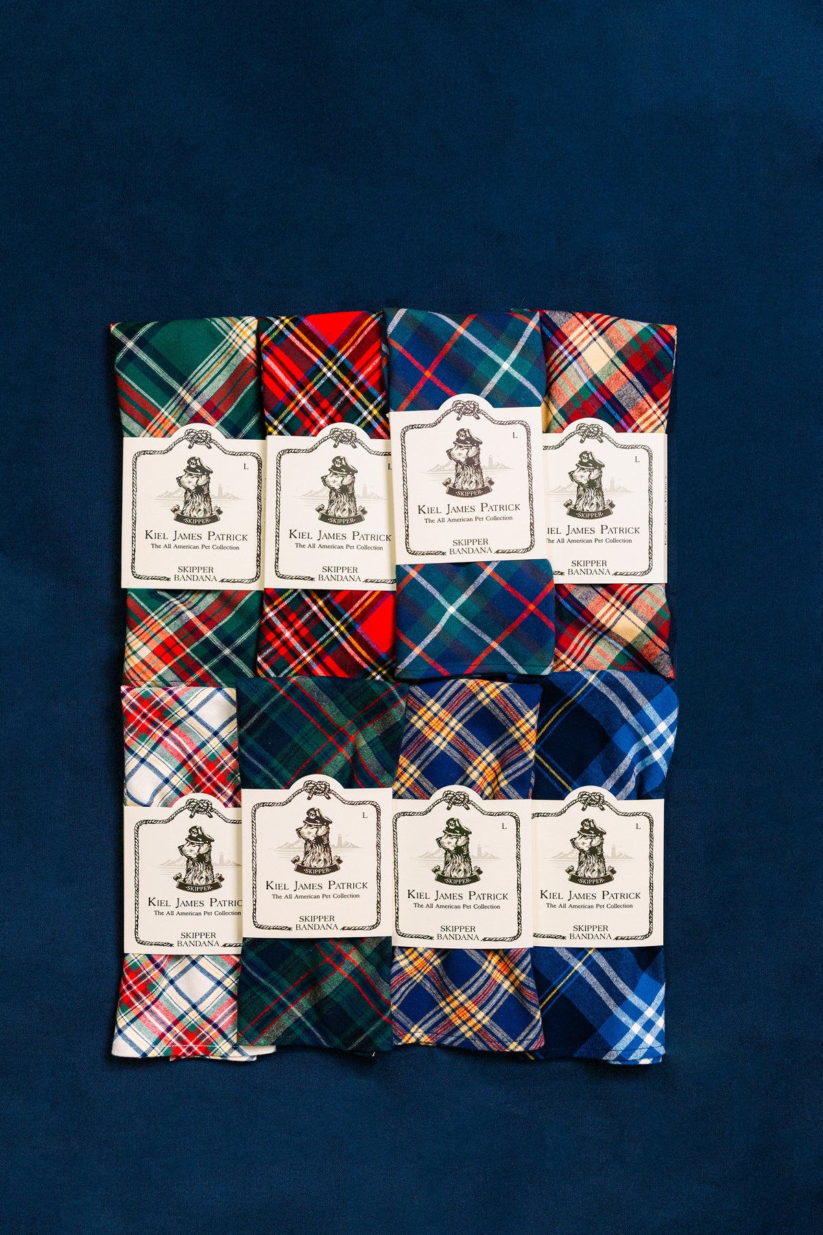 Apple Cinnamon Flannel Dog Bandana