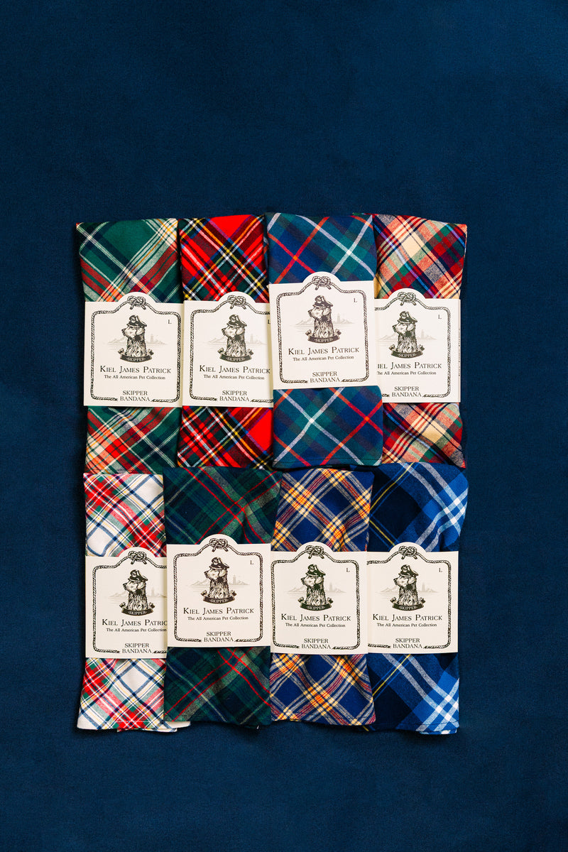 Apple Cinnamon Flannel Dog Bandana