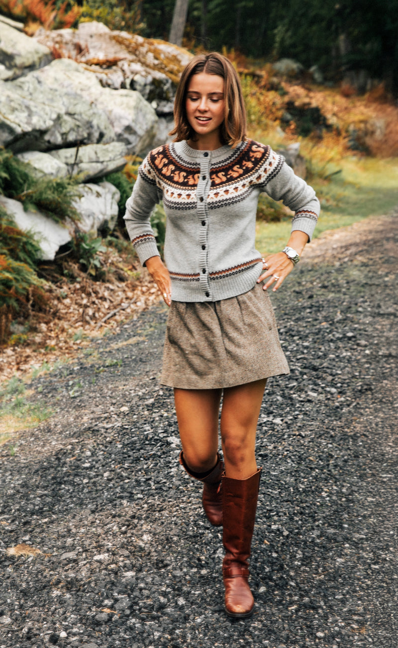 Acorn Hollow Squirrel Cardigan