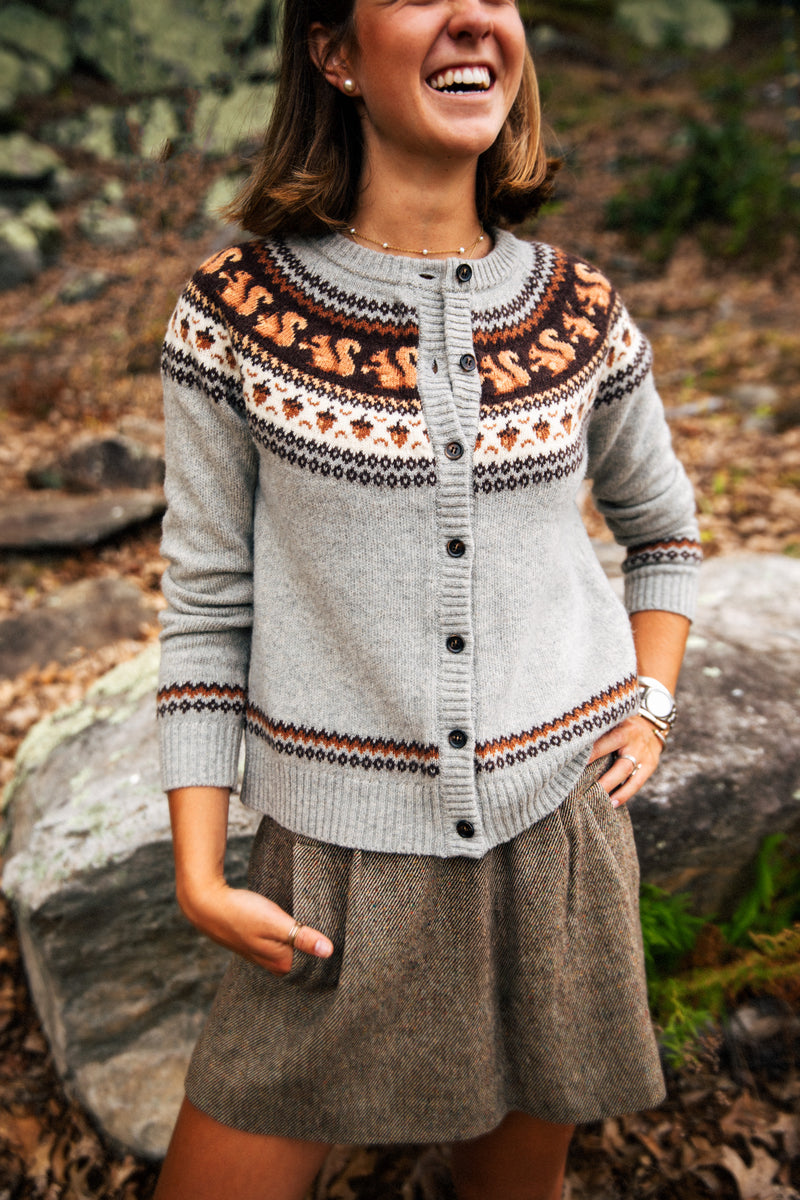 Acorn Hollow Squirrel Cardigan