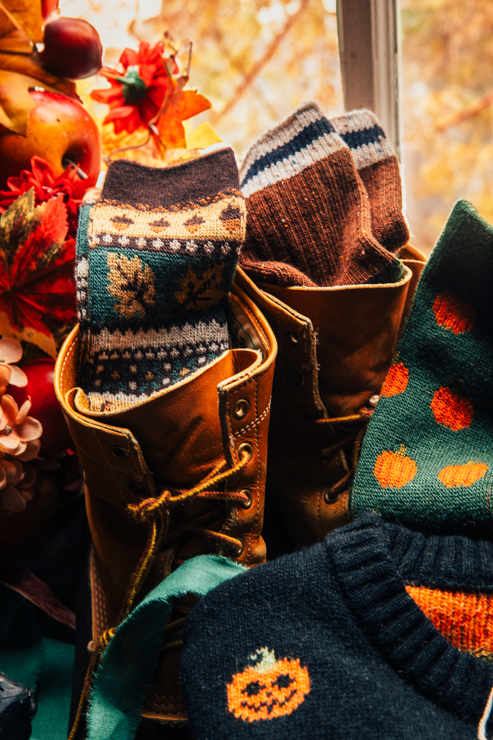 KJP Acorn Harvest Fall Fair Isle Knit Socks – Kiel James Patrick