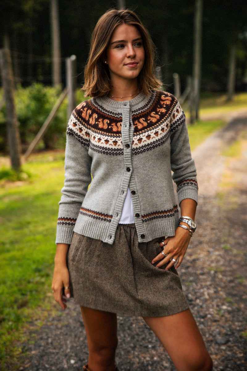 Acorn Hollow Squirrel Cardigan