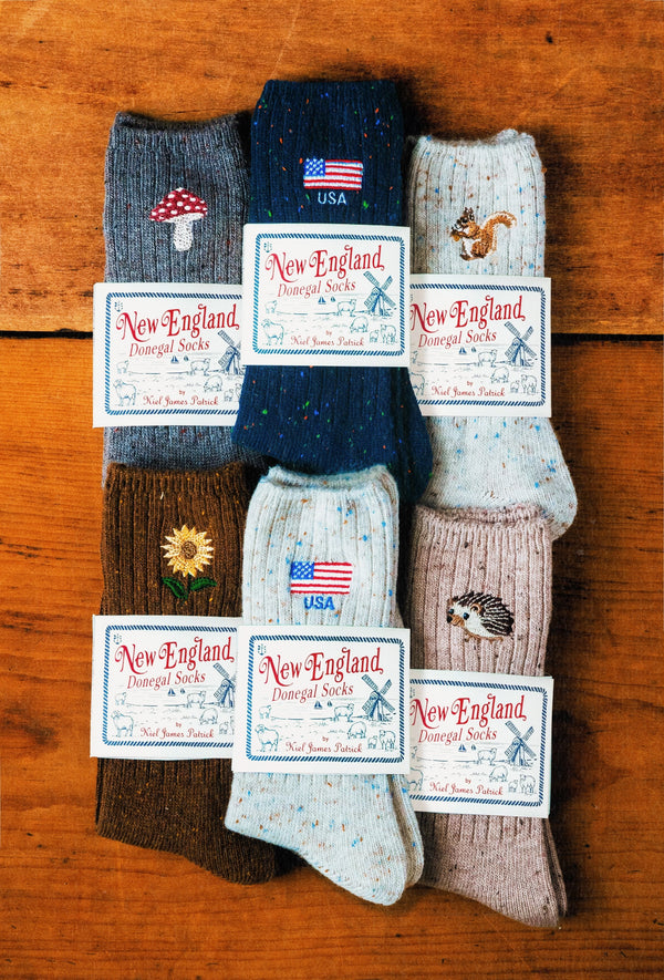 Mushroom Donegal Sock