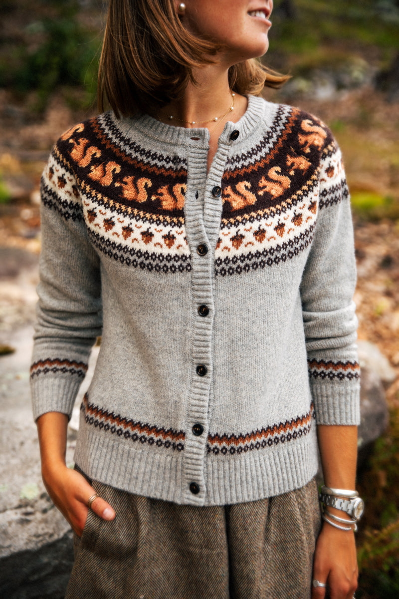 Acorn Hollow Squirrel Cardigan