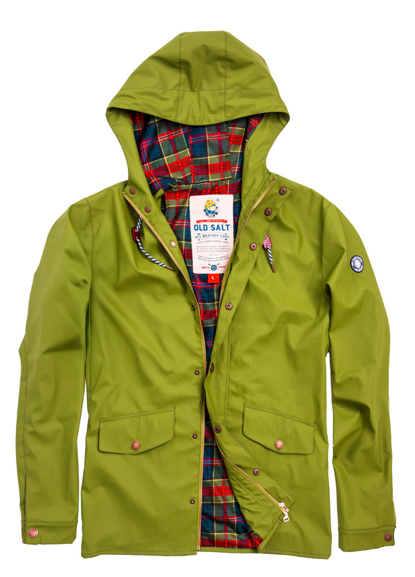 Old Salt Raincoat in Green- Women's
