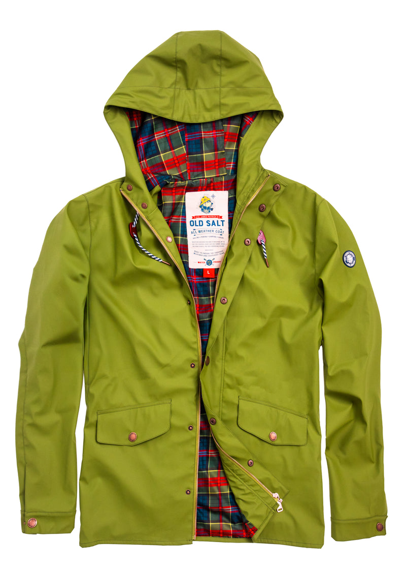 Old Salt Raincoat in Green- Women's