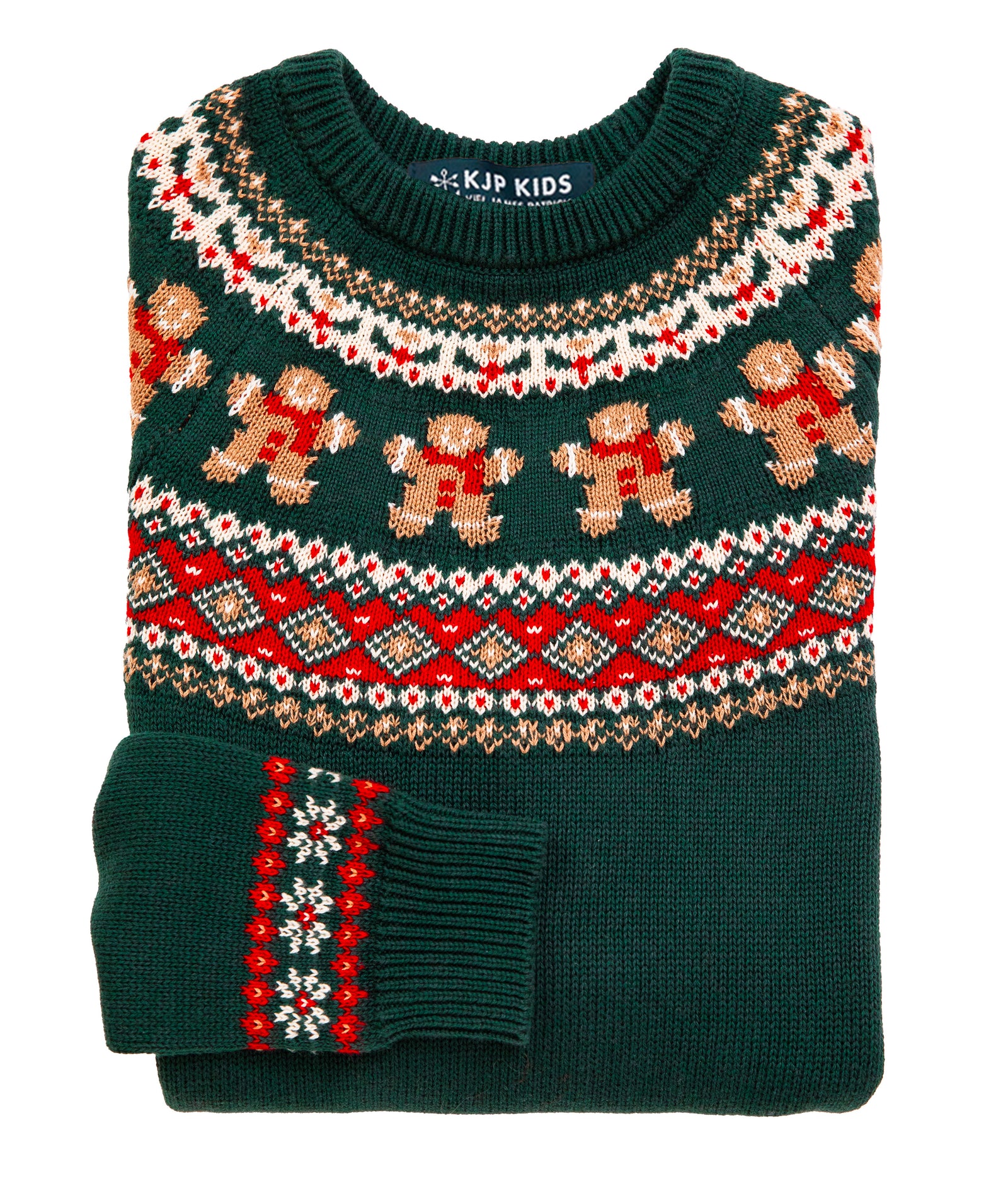KJP Kid's Gingerbread Fair Isle Crewneck Holiday Sweater – Kiel