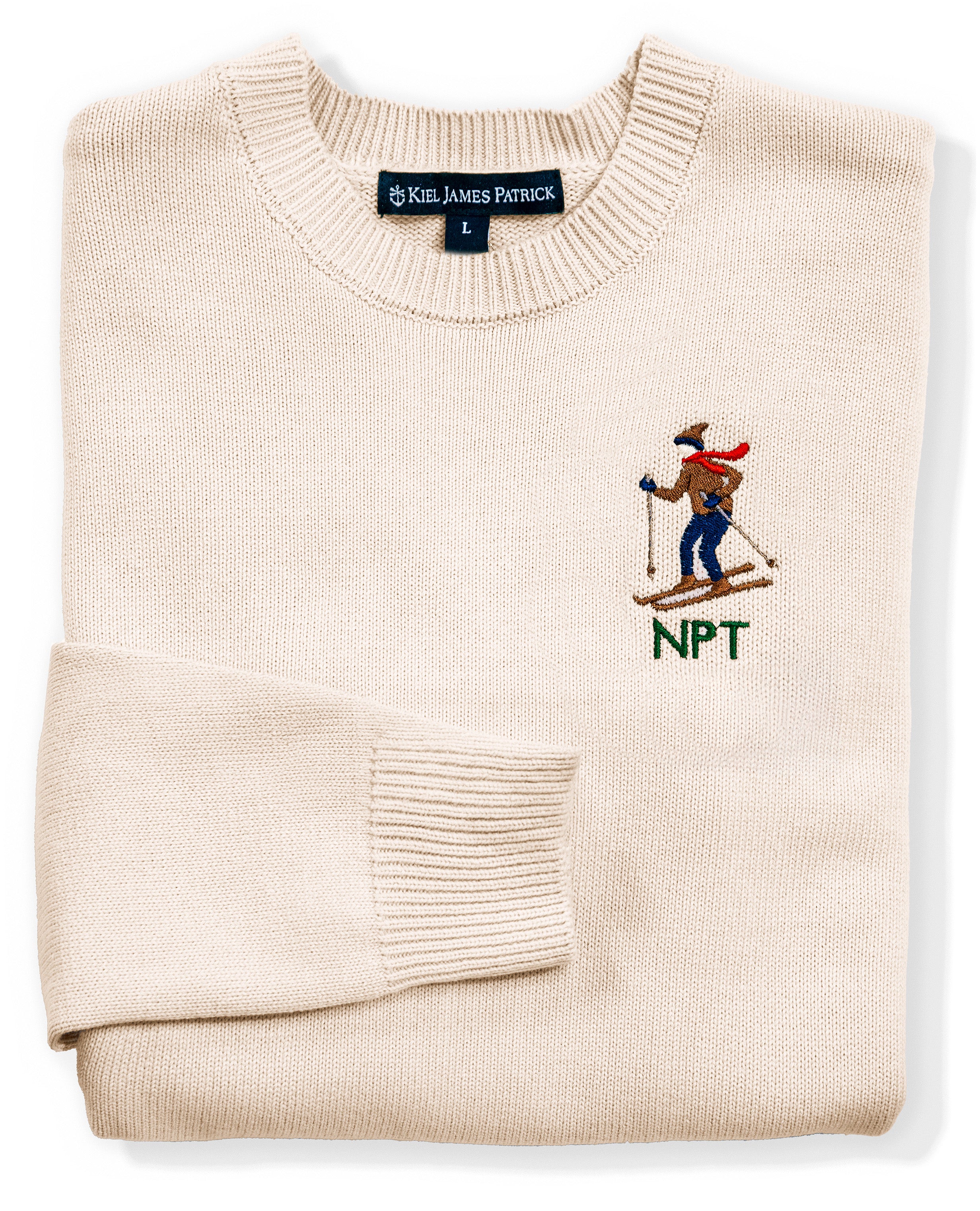 Ski Season Embroidered Monogram Sweater - Women's