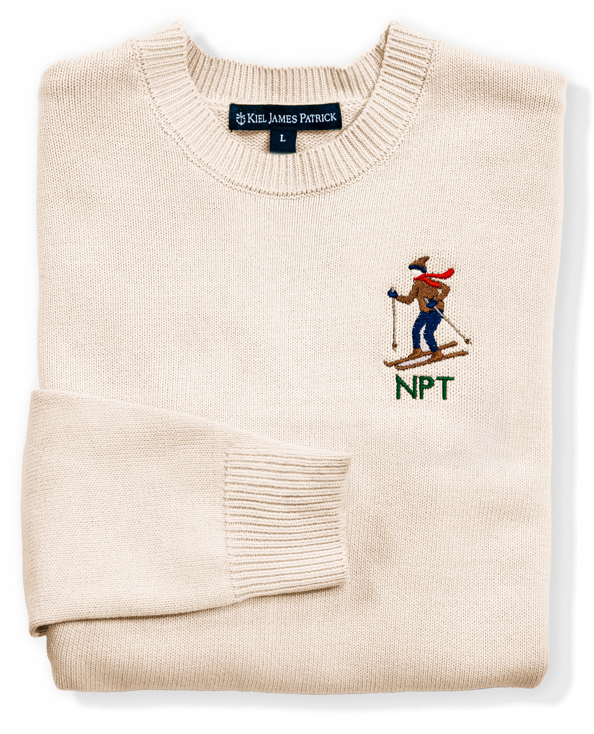 Ski Season Embroidered Monogram Sweater - Men's
