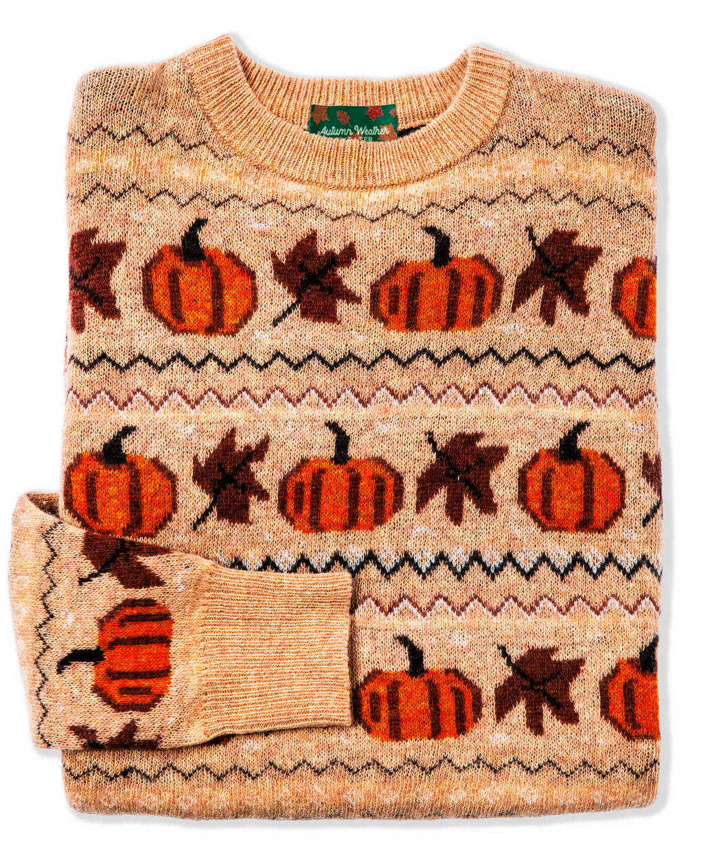 KJP Women's Pumpkin Ridge Fair Isle Crewneck Fall Sweater – Kiel