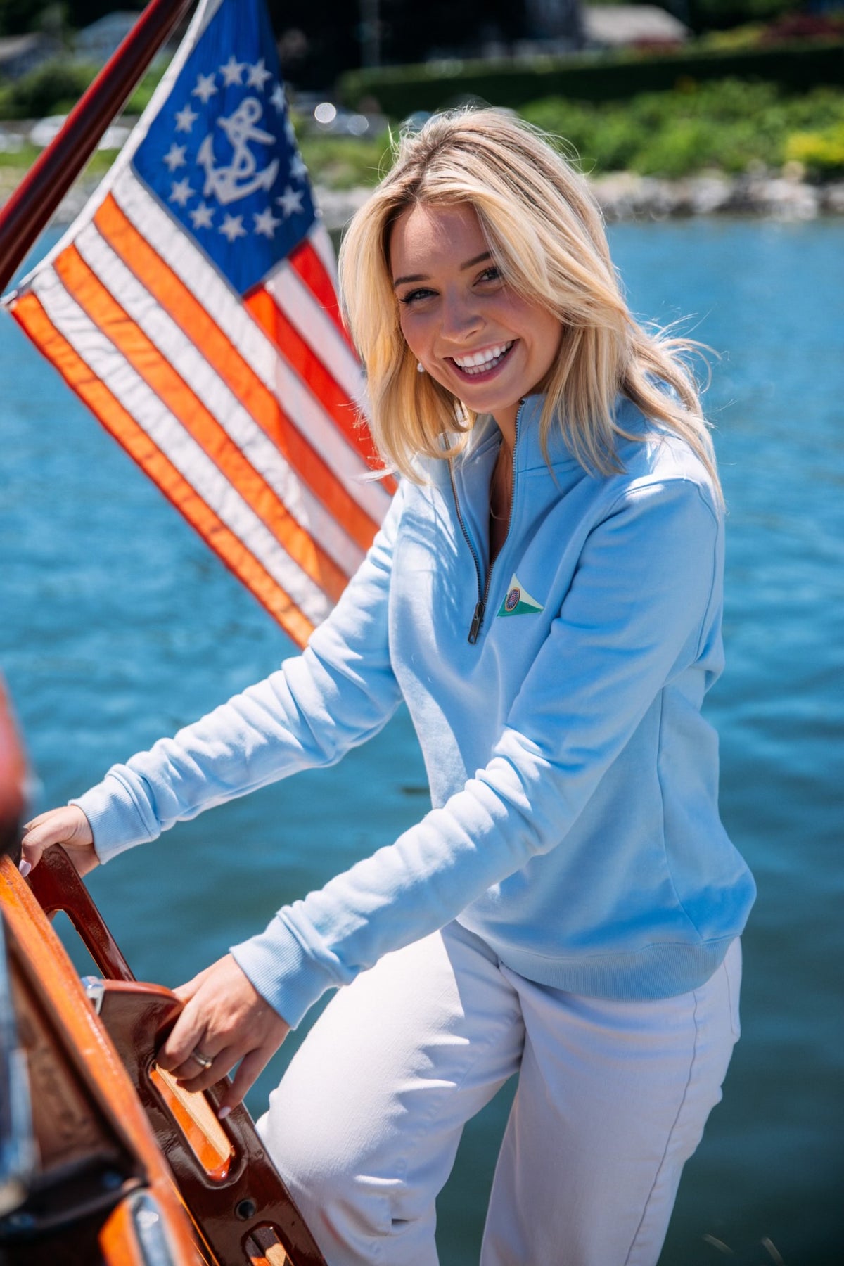 Maritime Sky Quarter Zip - Women's – Kiel James Patrick