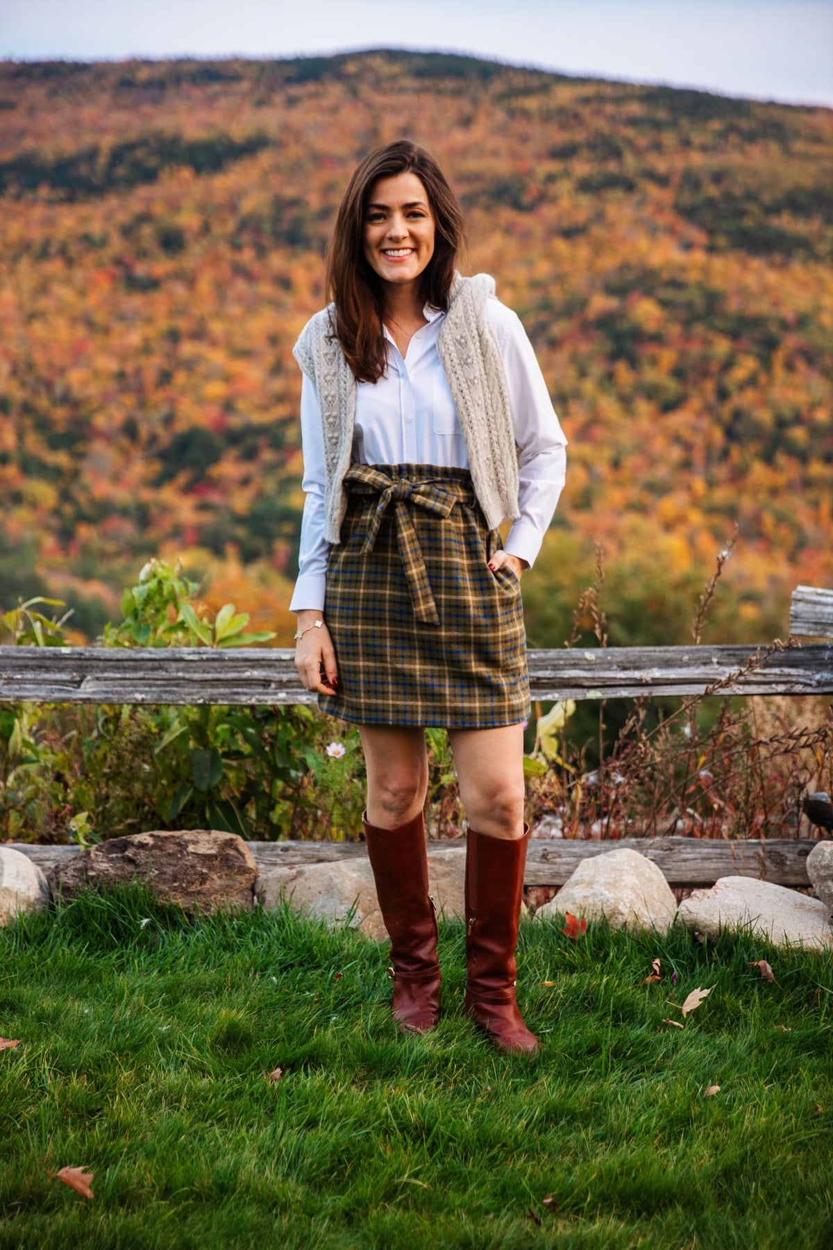 Deerfield Creek Plaid Skirt