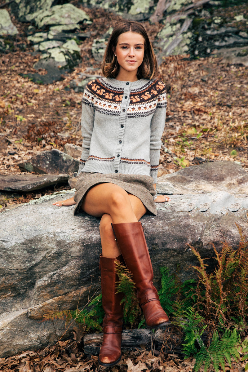 Acorn Hollow Squirrel Cardigan