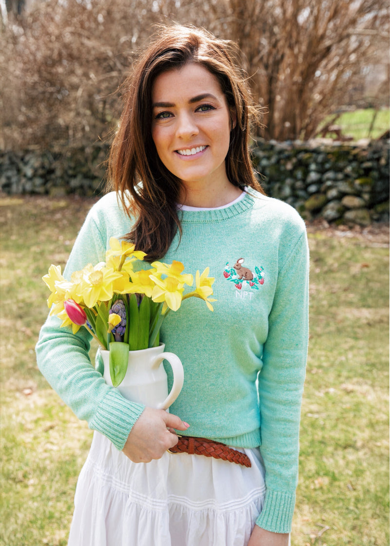 Bunny Meadow Embroidered Sweater