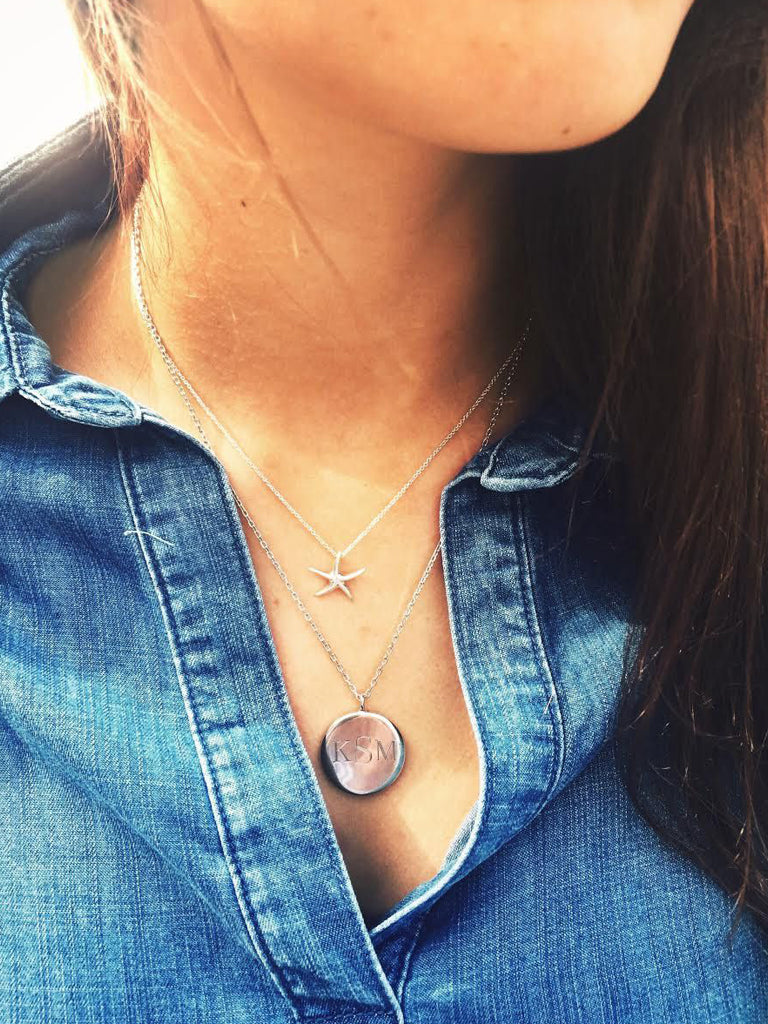 Silver Engravable Graduation Pendant Necklace