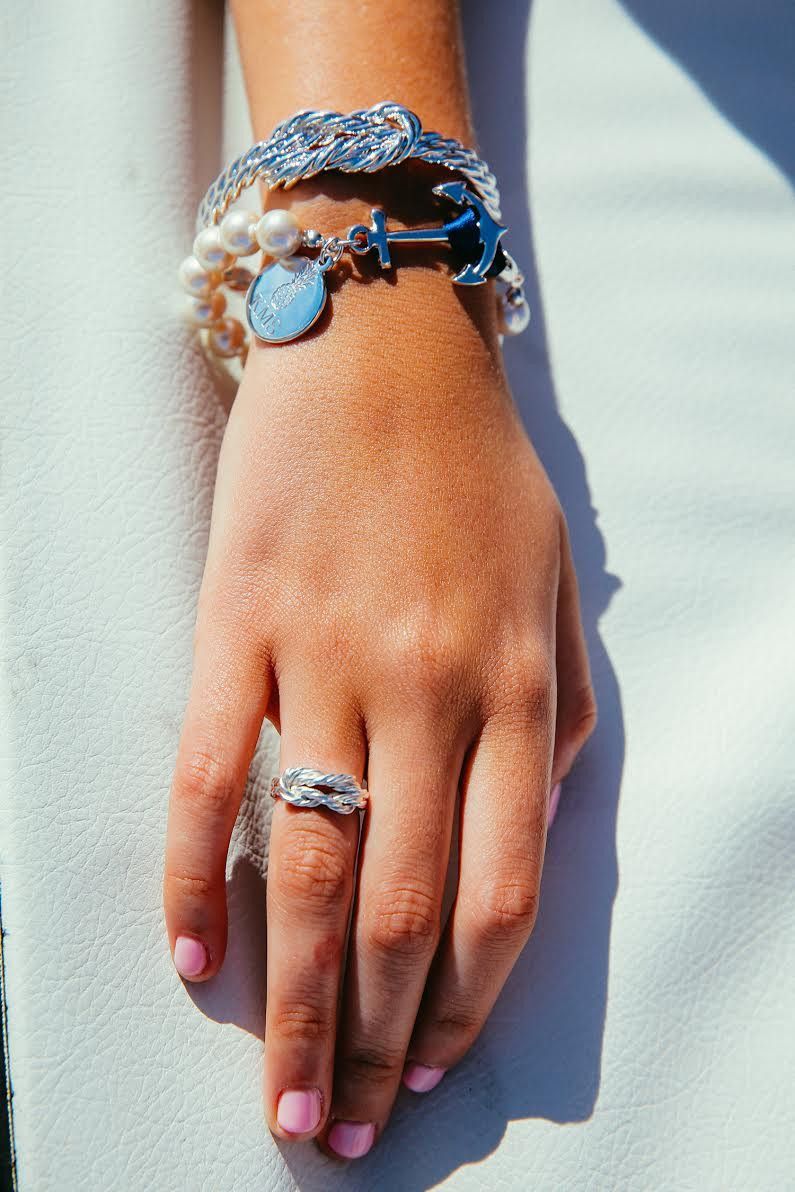 Charlotte Monogram - Kiel James Patrick Anchor Bracelet Made in the USA