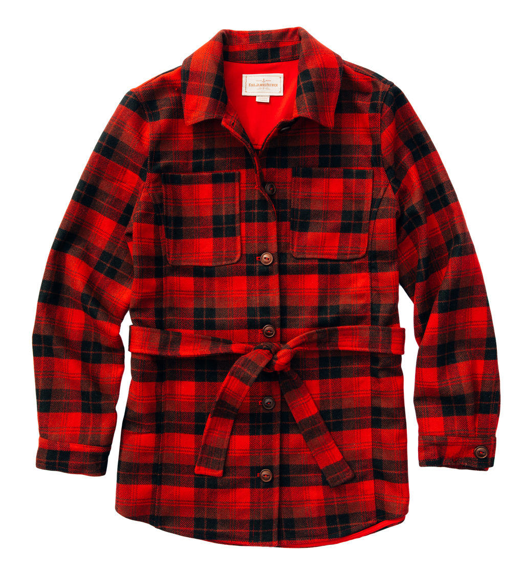 KJP Women's Adirondack Lodge Plaid Belted Jacket – Kiel James Patrick