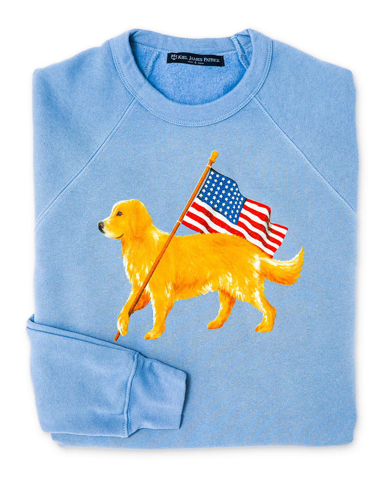 American Golden Sweatshirt- Light Blue