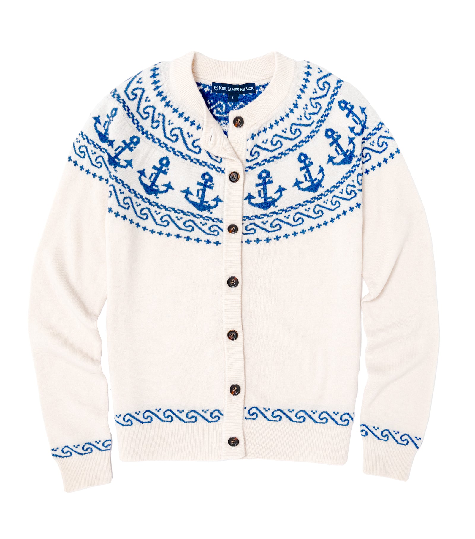 AnchorCardiganSweaterWhitewith