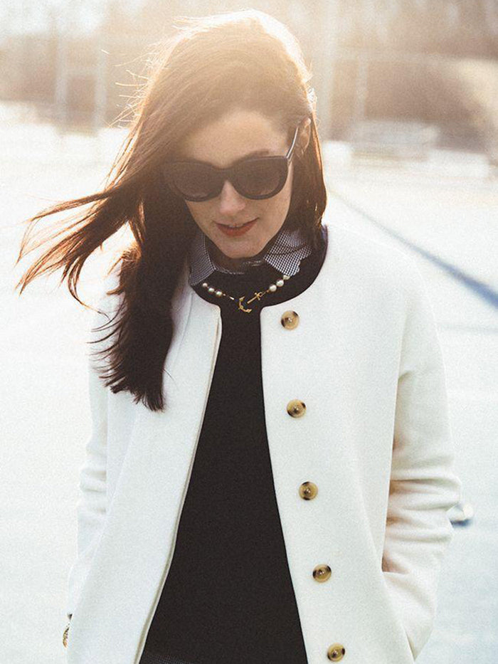 KJP Valerie Pearl Necklace with Anchor Clasp – Kiel James Patrick