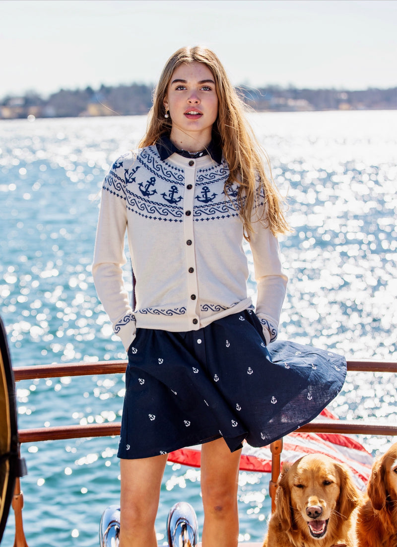 Atlantic Anchor Cardigan