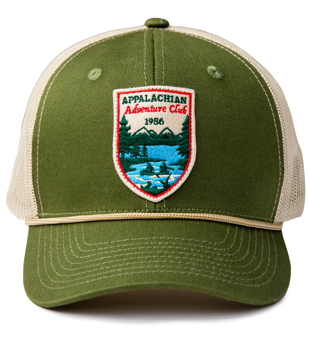 帽子 Creek Angler's Device Logo cap Green Appalachian-Adventure-Club-Hat