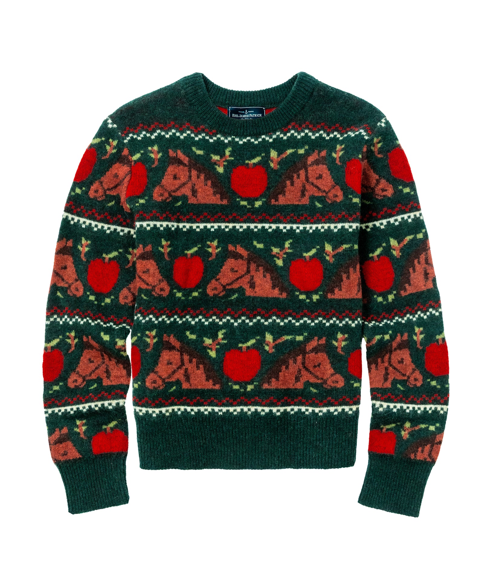 KJP Women's Orchard Horse Fair Isle Crewneck Fall Sweater – Kiel