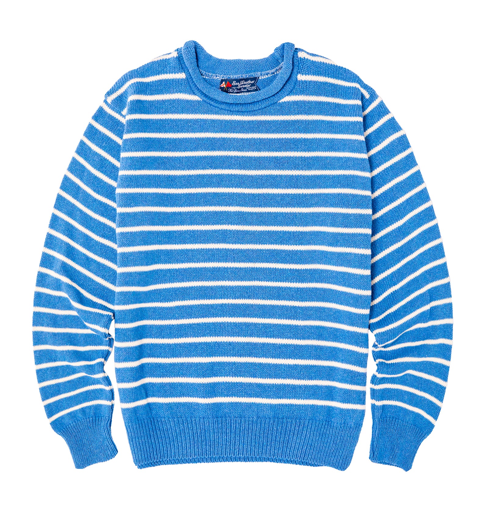 KJP Women's Atlantic Drift Cotton Rollneck Sweater in Blue and