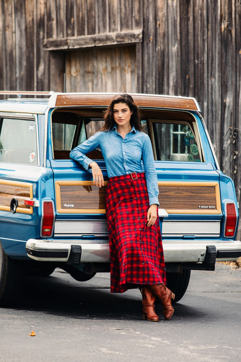 Barnwood Creek Flannel Skirt