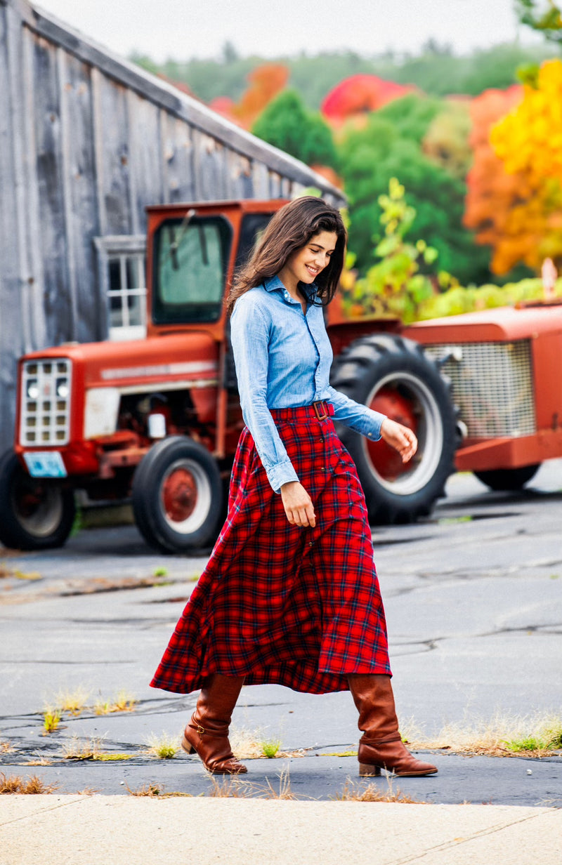 Barnwood Creek Flannel Skirt