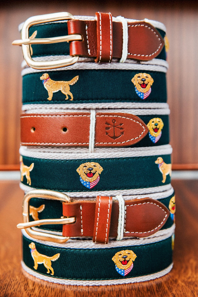 All American Retriever Ribbon Belt