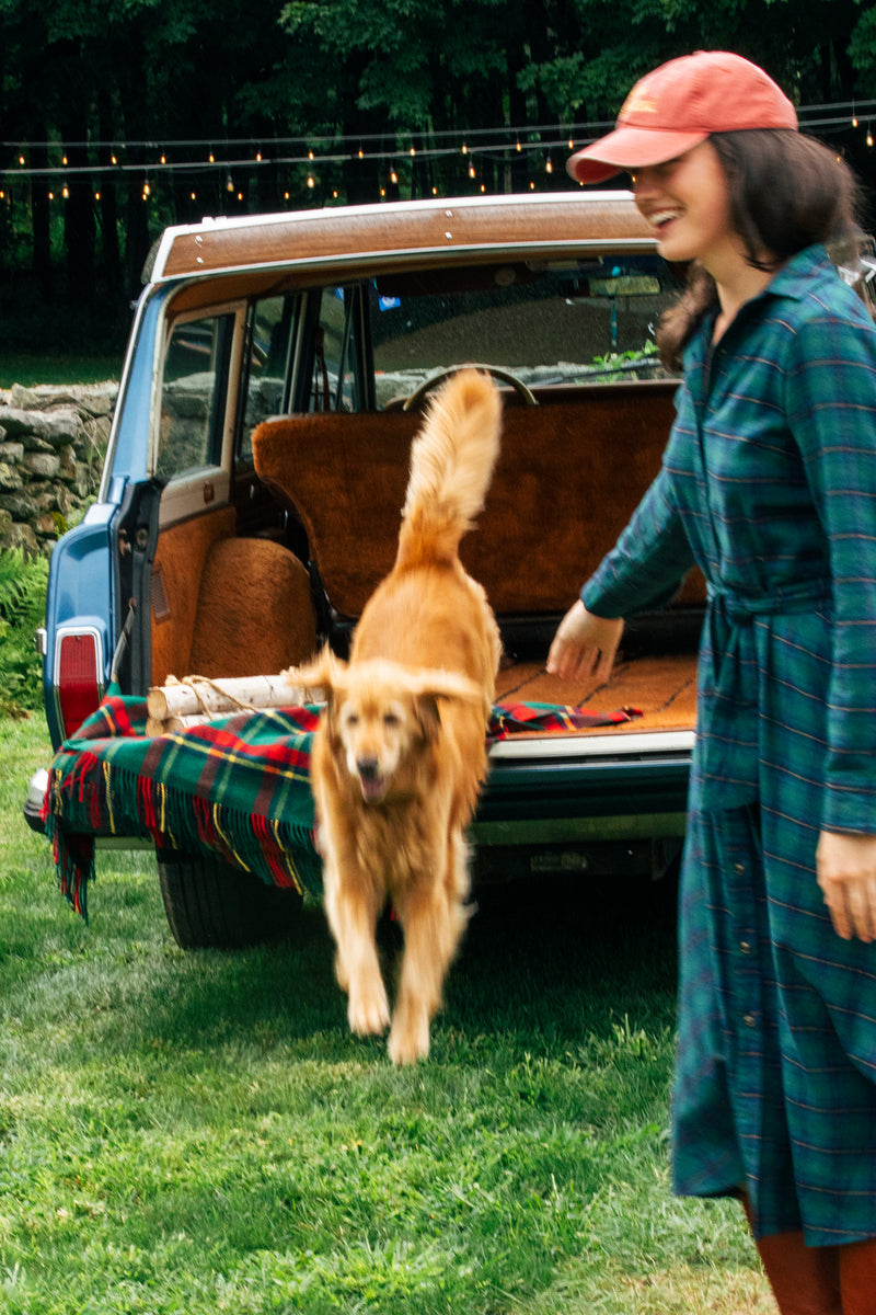 Pinewood Trail Flannel Maxi Dress