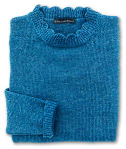 Cornflower Blue Scalloped Sweater