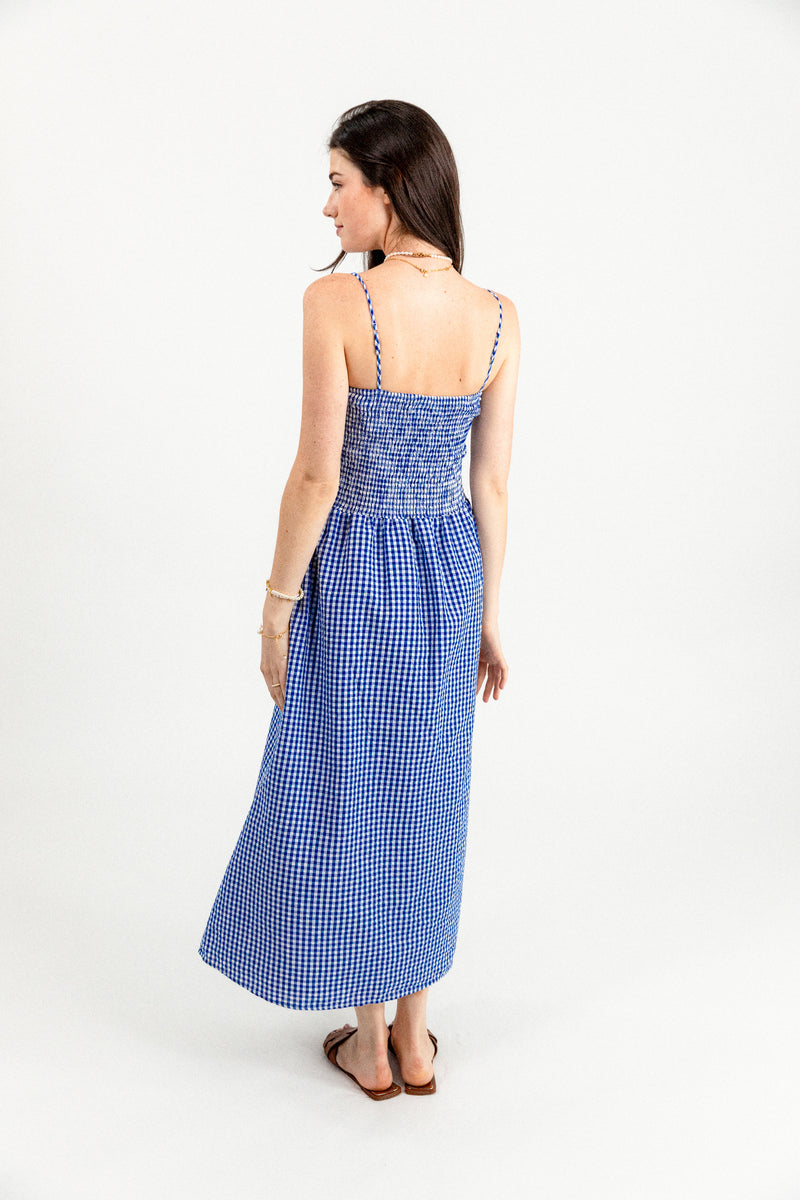 Diana Smocked Gingham Dress