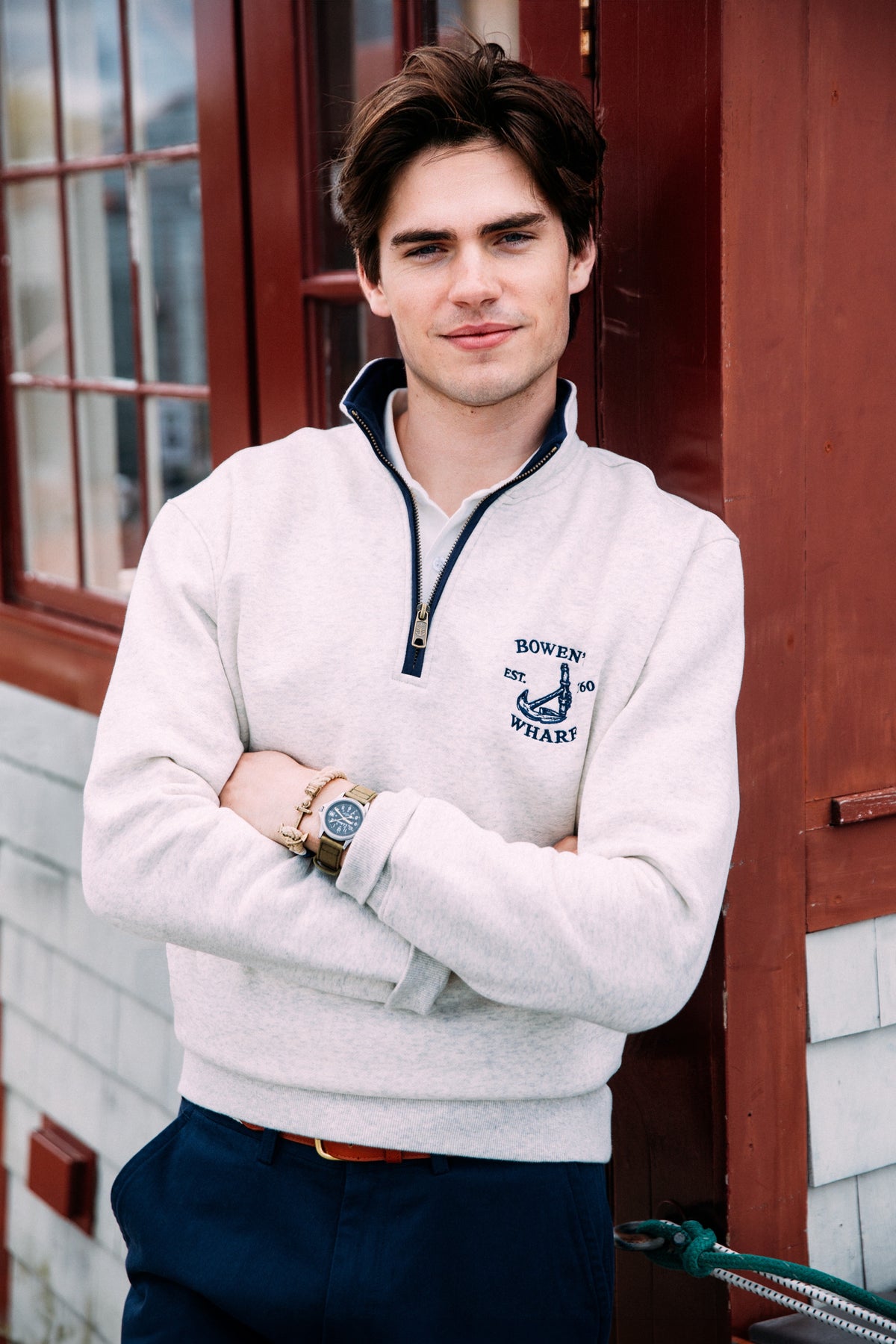 Bowen's Wharf Quarter Zip - Men's