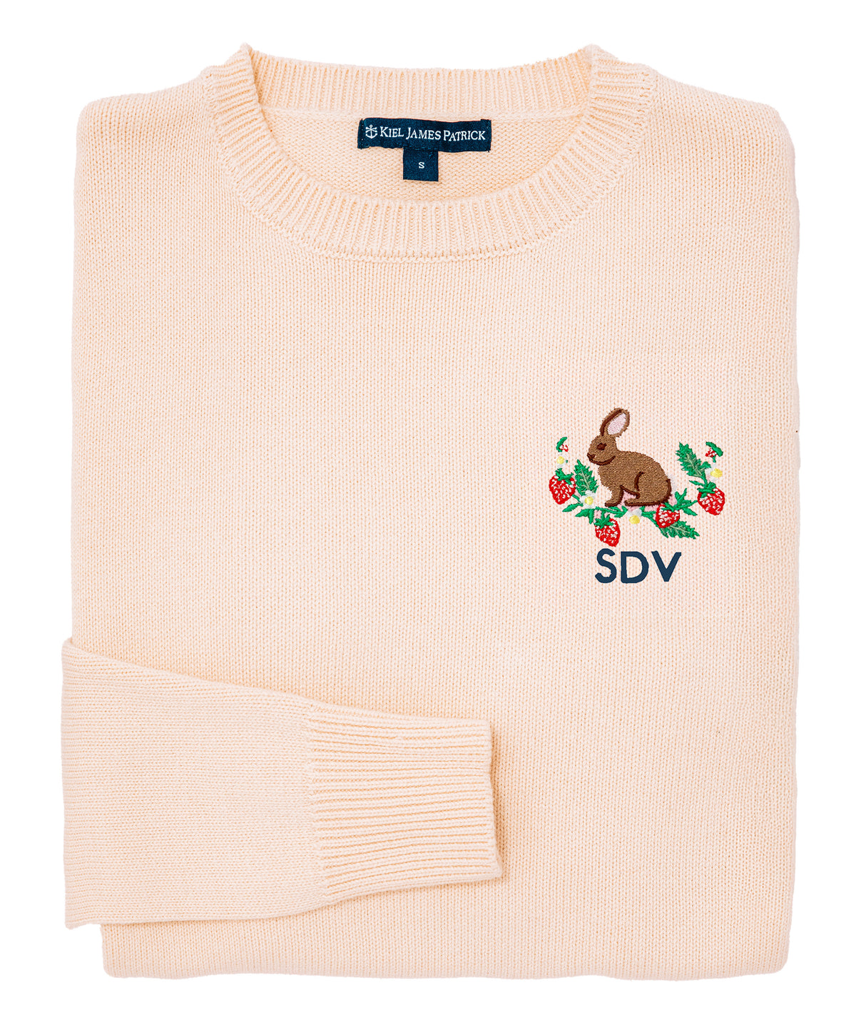 Bunny Meadow Embroidered Monogram Sweater