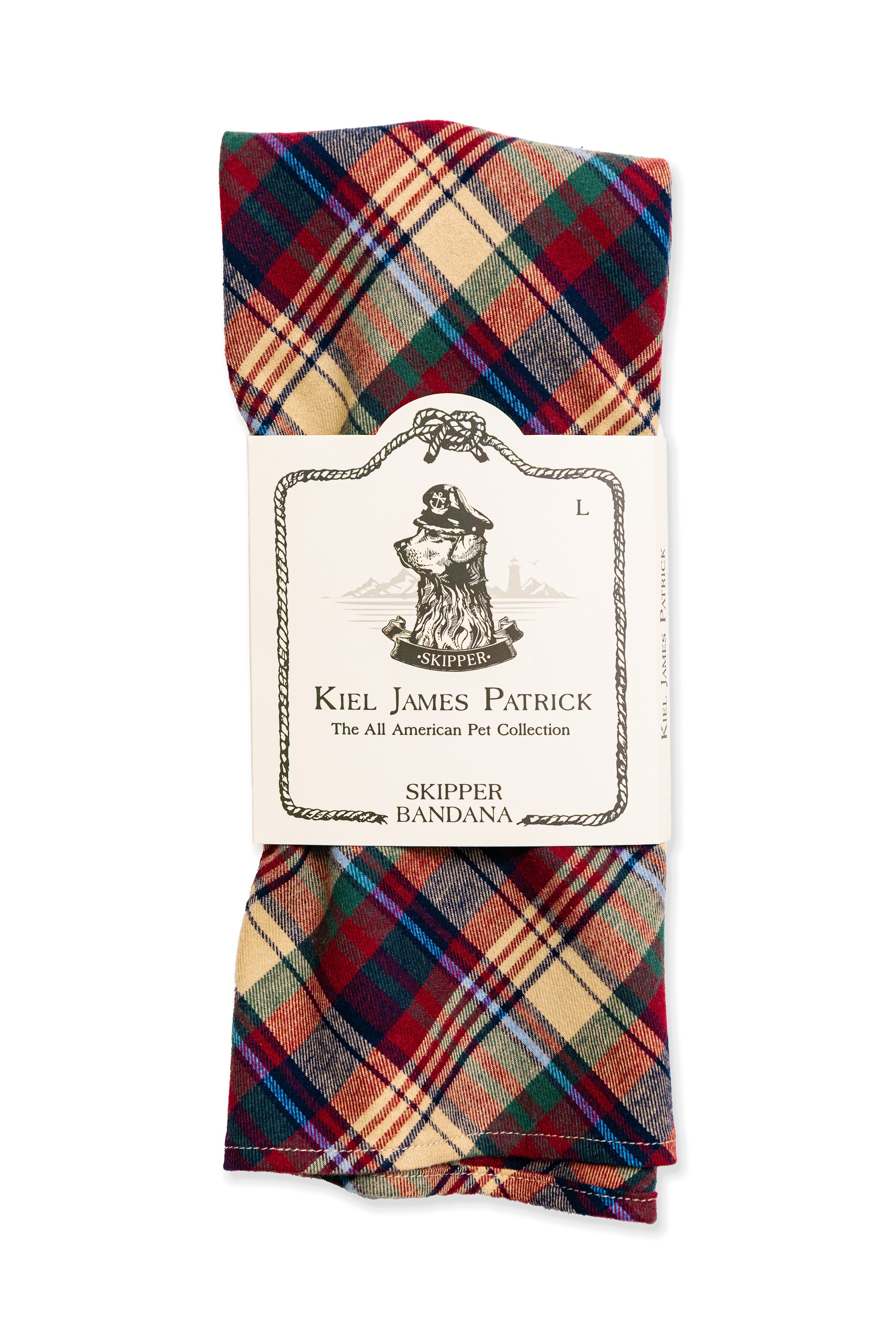 Apple Cinnamon Flannel Dog Bandana