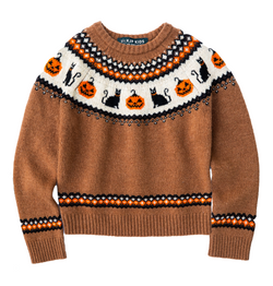 Cat-O-Lantern Kids Sweater