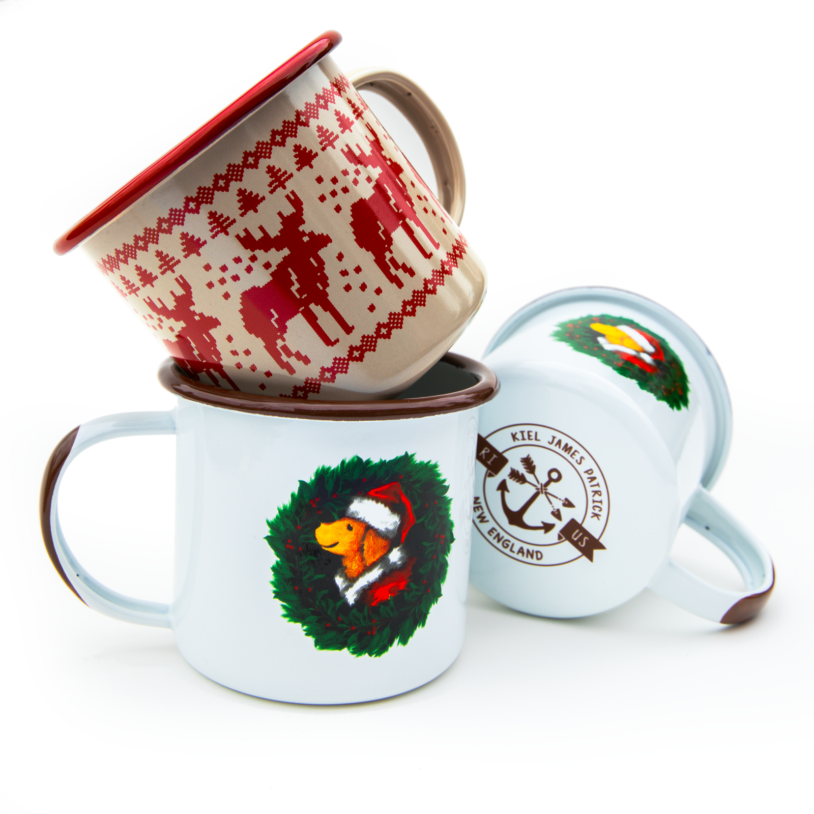 KJP McCallister Hand Dipped Enamel Holiday Mug – Kiel James Patrick