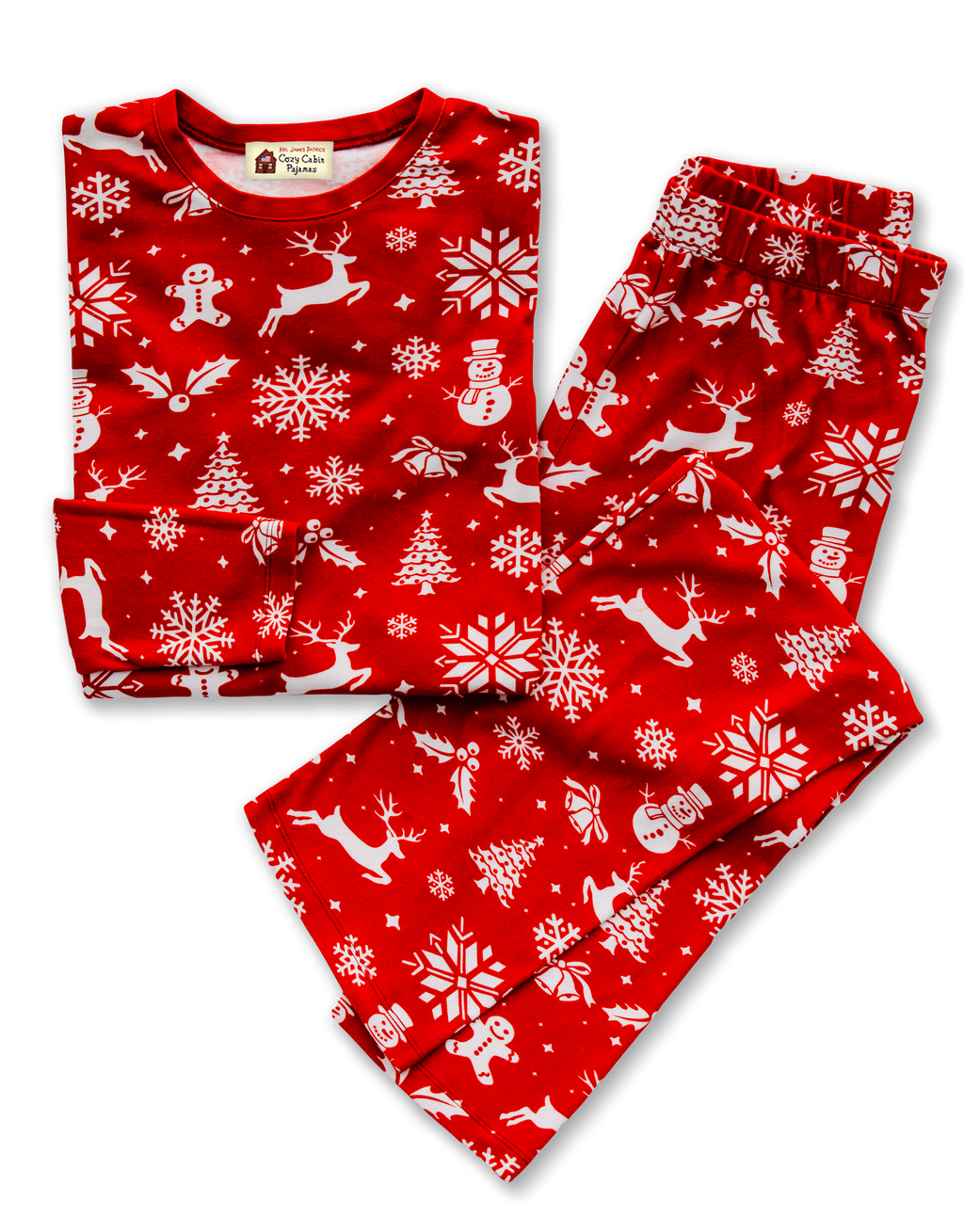 Holiday Adult Unisex Pajama Set in Winter Wonderland