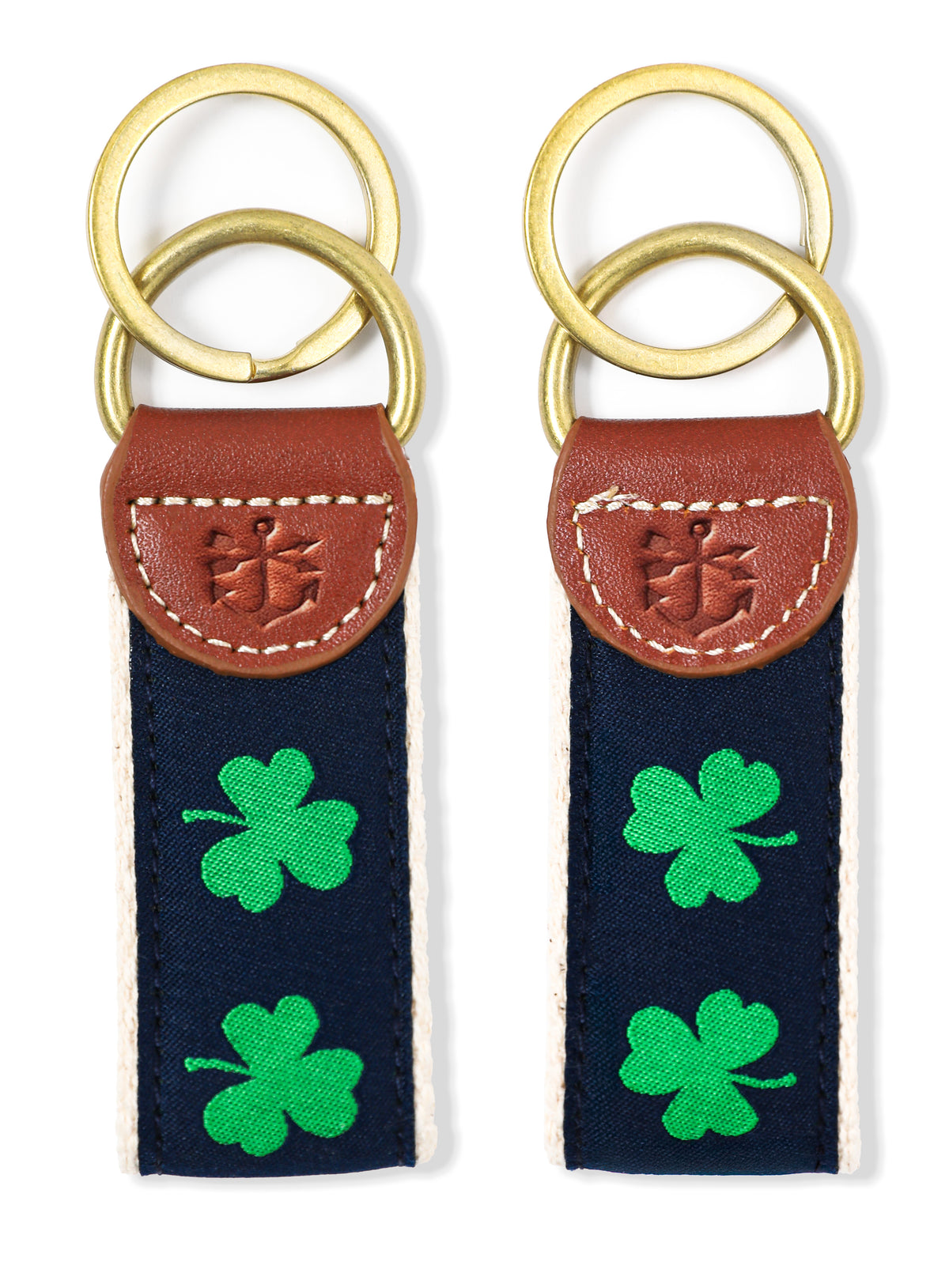 Shamrock Ribbon Key Fob