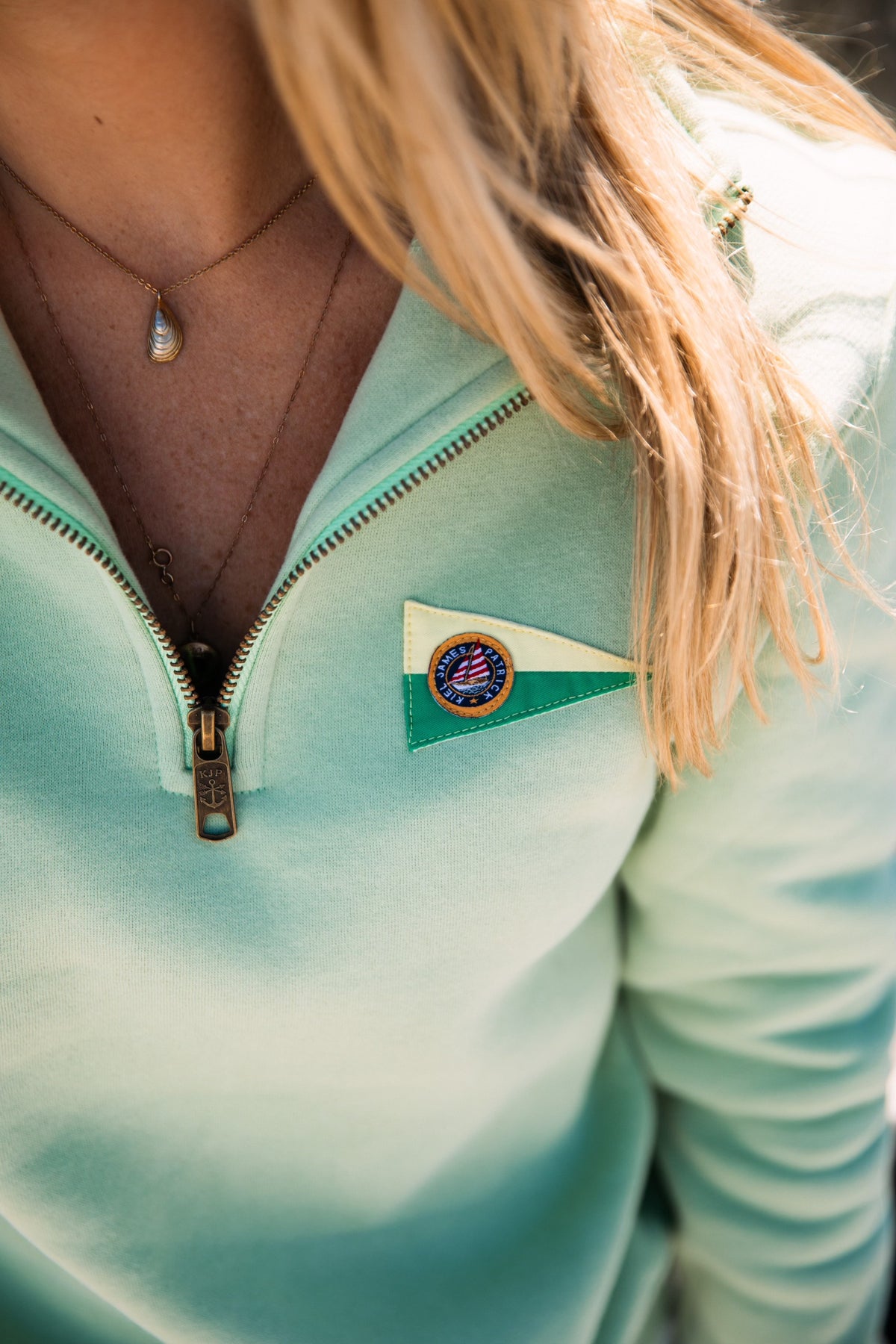 Coastal Key Lime Quarter Zip - Women's