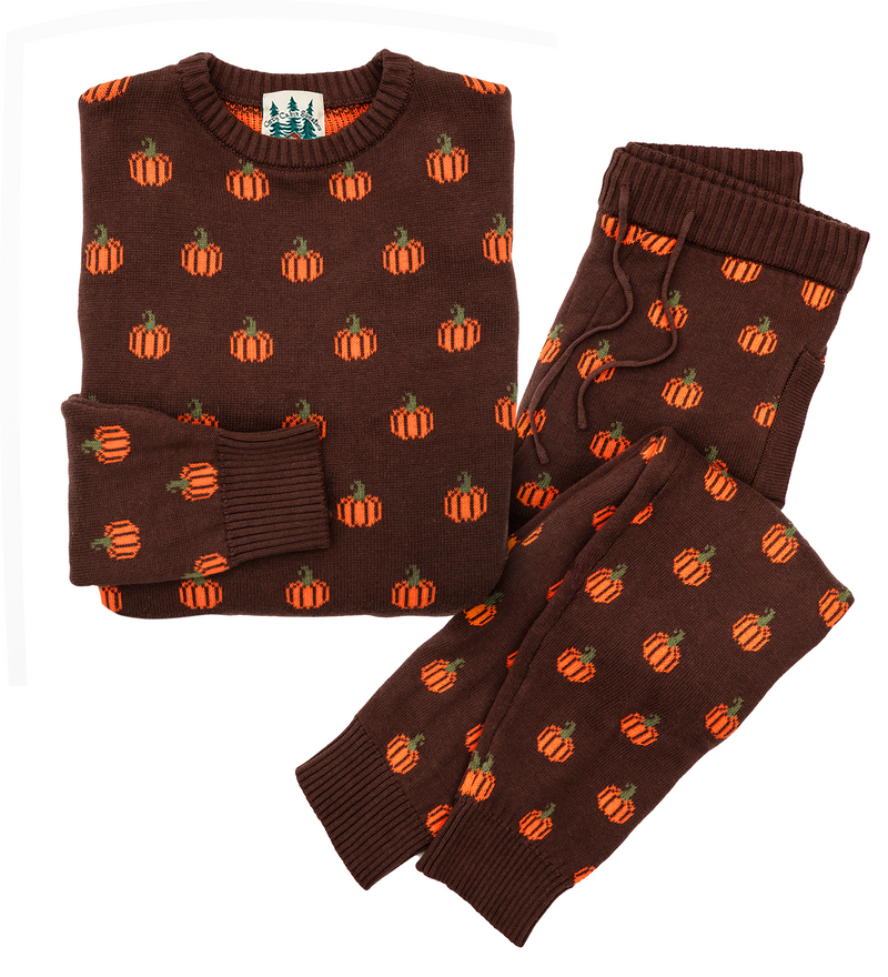 The Country Pumpkin Joggers-Brown