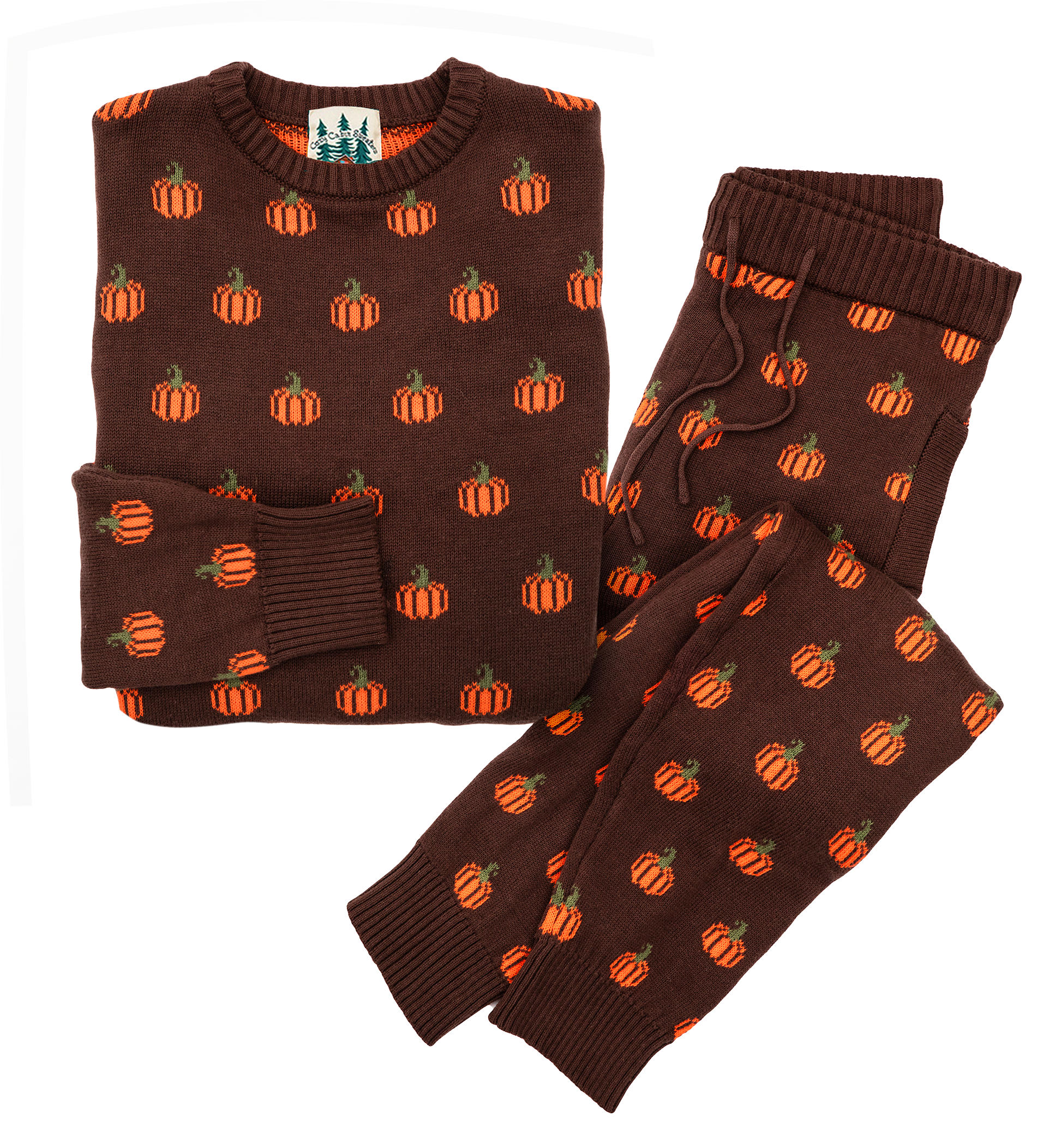 Country Pumpkin Sweater in Brown - Women's