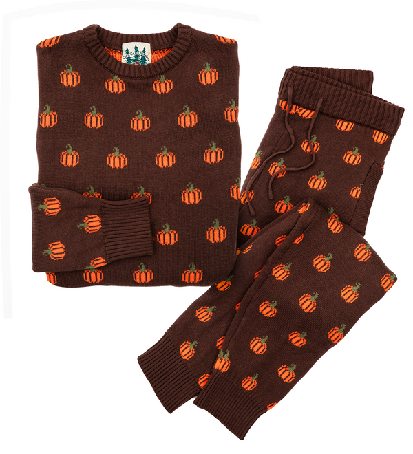 The Country Pumpkin Women's Sweater- Brown