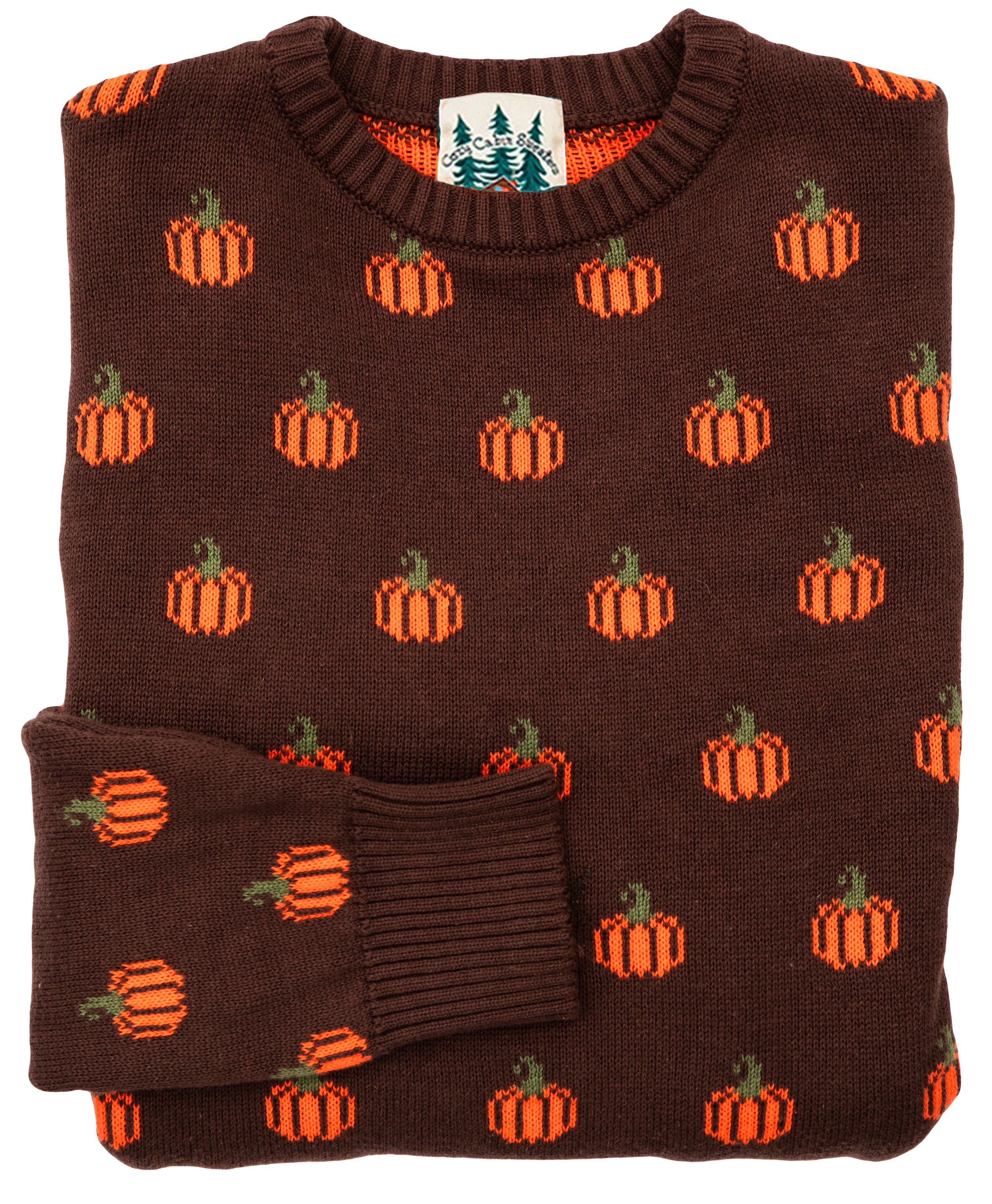 Country Pumpkin Sweater in Brown - Women's