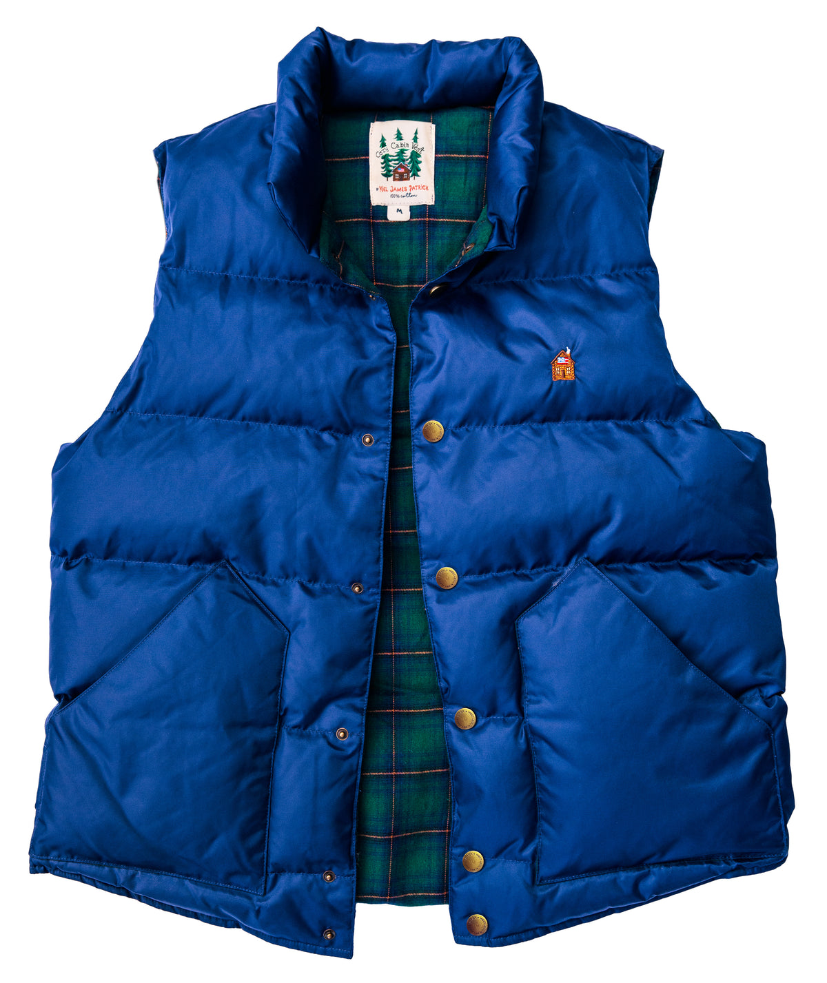 Cozy Cabin Puffer Vest in Blue