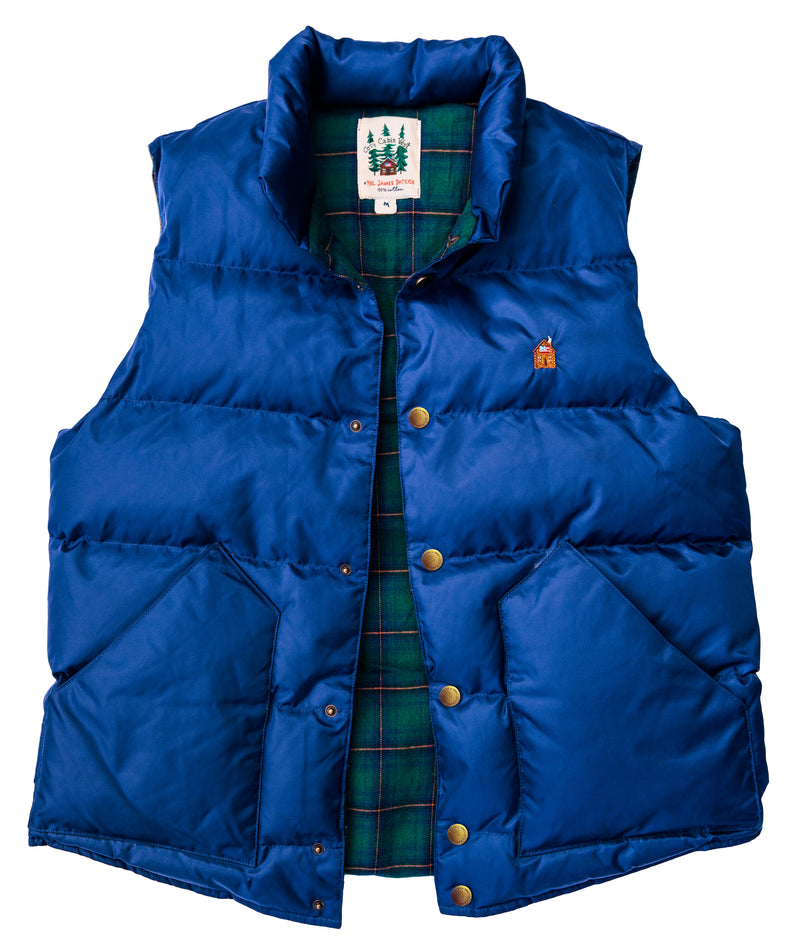 Cozy Cabin Puffer Vest- Blue