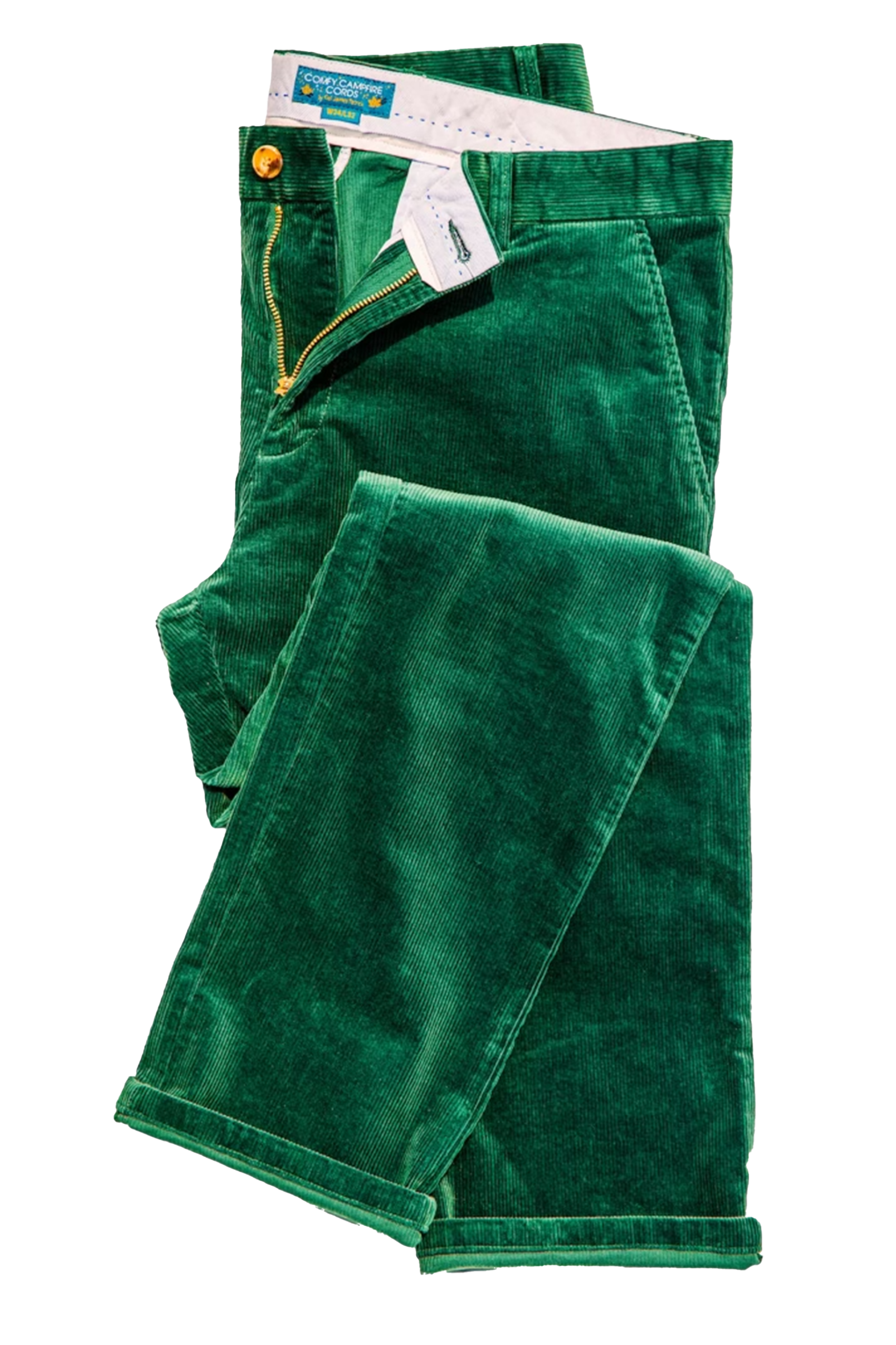 Cozy Campfire Corduroy Pants in Green
