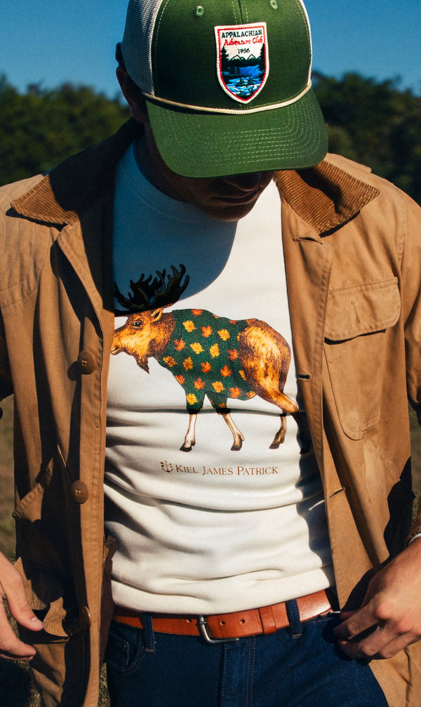 Cozy Leaf Moose Sweatshirt